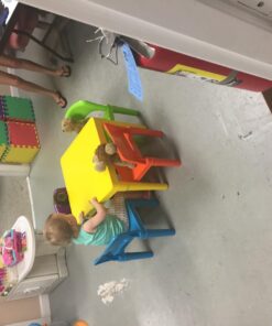 Humble Crew Kids Plastic 4 Set, Yellow Table/Vibrant Chairs 42 7174xryPnDL