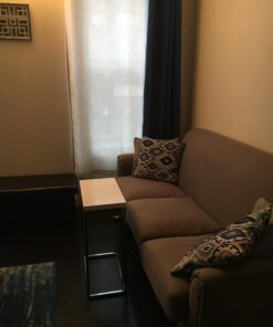 Monarch Specialties 3008, C-shaped, End, Side, Snack, Living Room, Bedroom, Laminate, White, Contemporary, Modern Accent Table-Glossy Chrome Metal, 10.25" L x 18.25" W x 25.25" H 33 7175D3sjVL