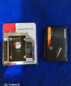 ZXUY Hard Drive SATA 2nd HDD Caddy Tray for Unibody 9.5mm Laptop CD/DVD-ROM Drive Slot (Replacement Only for SSD and HDD) 66 7175dNYpTML