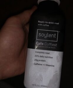 Soylent Cafe Mocha Meal Replacement Shake,  Ready-to-Drink Plant Based Protein Drink, Contains 20g Complete Vegan Protein and 1g Sugar, 14oz, 12 Pack 14 Fl Oz (Pack of 12) 16 7175fOuJpAL