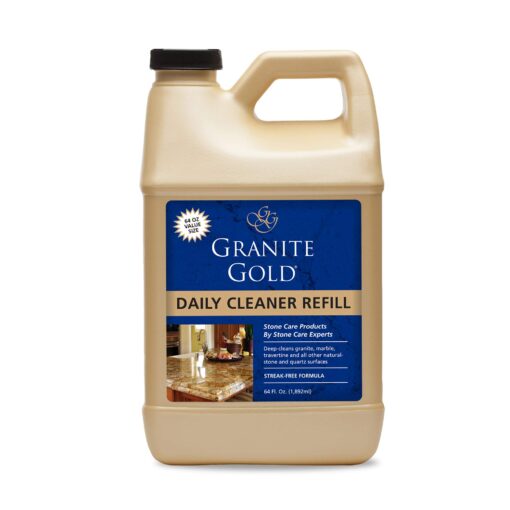 Granite Gold Daily Cleaner Refill Streak-Free Cleaning for Granite, Marble, Travertine, Quartz, Natural Stone Countertops, and Floors, 64 Fluid Ounces, 1-Pack Daily Cleaner Refill, 64 fl. oz.