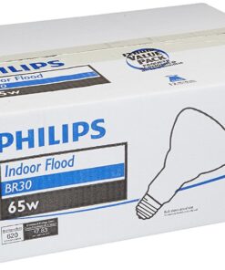 Alternative view of Philips BR30 Indoor Dimmable Flood Light Bulb, 620 Lumen, Soft White Light (2710K), 65-Watt, E26 Base, 12-Pack 12 Count (Pack of 1)