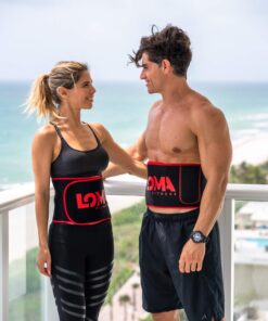 LOMA Premium Waist Trainer for Women and Men -Bonus HOT Gel 20 mg - Waist Trimmer Stomach Wrap - Six-Pack Abs Sweat Belt Small 22 7177ZkG8tL