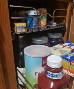 Rev-A-Shelf 5WB2-1822-CR 18 x 22 Inch Two-Tier Kitchen Organization Cabinet Pull Out Storage Wire Basket, Chrome 18 in 43 7178aScjSL