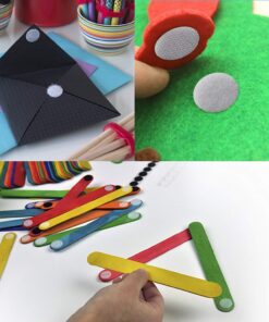 Vkey (500 Pair Sets) 3/4inch 20mm Diameter Sticky Back Coins Hook & Loop Self Adhesive Dots Tapes (White) White 35 7178lo0WTFL 1