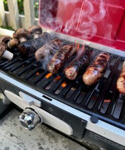 Cuisinart CGG-180T Petit Gourmet Portable Tabletop Propane Gas Grill, Red 17.6 x 18.6 x 11.8-Inch Petit Gourmet Tabletop Gas Grill, Red 46 7178pKPhf7L