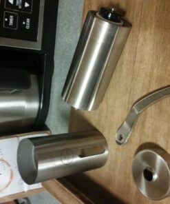 EZE Homegoods Hand Coffee Mill Grinder with Conical Ceramic Burr | Consistent Grind Every Time, Professional Grade, Stainless Steel, Lightweight and Portable, Heavy Duty Extra Long Hand Crank 2 Round 29 71791dIYoKL