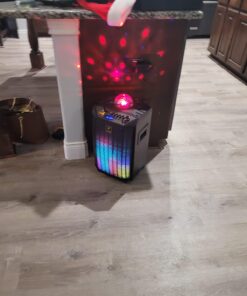 Wireless Karaoke Machine for Adults, TONOR PA System Portable Bluetooth Singing Speaker with Dual Wireless Microphones Microfono, Disco Ball for Home Karaoke, Party, Class and Church K20 Black 67 7179cDxpfUL