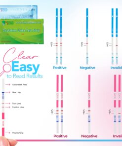 Clinical Guard 40 Ovulation Test Strips and 10 Early Pregnancy Test Strips Combo Rapid HCG Test Fertility Ovulation Predictor Kit 50 Count (Pack of 1) 40 7179o3piONL