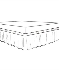 Biscaynebay Wrap Around Bed Skirts for Queen Beds 15" Drop, Ivory Adjustable Elastic Dust Ruffles Easy Fit Wrinkle & Fade Resistant Silky Luxurious Fabric Machine Washable Queen-15" Drop 26 717B25fmcQL