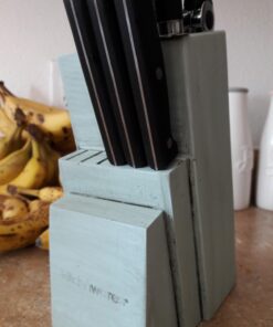 Knife Set With Wooden Block - 15 Piece Set Includes Chef Knife, Bread Knife, Carving Knife, Utility Knife, Paring Knife, Steak Knife, Boning Knife, Scissors And Knife Sharpener. - By Kitch N’ Wares 39 717BUvgJA L