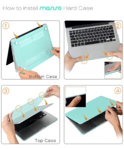 MOSISO Case Only Compatible with MacBook Pro Retina 13 inch (Models: A1502 & A1425) (Older Version Release 2015 - end 2012), Plastic Hard Shell Case & Keyboard Cover & Screen Protector, Airy Blue 41 717BYzSuL 5