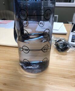 Three Drops of Life 64oz Water Bottle With Time Marker, Hydration Tracking Large Sports Water Bottle, The Largest Time Tracker Sport Bottles, Best Daily Water Intake Bottle 25 717BggQA9nL