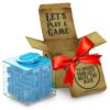 Money Gift Box Puzzle - Most Fun & Annoying Mystery Box for Adults, Money Box for Cash Gift Pull for Kids, Money Maze Puzzle Box for Adults Cash Gift for Kids with Well-Crafted Package Money Maze Box Blue