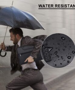 ENGPOW Expanding File Folder with Portable-Handle Document Organizer Briefcase Business Filing Bag A4 and Letter Size 13 Pockets Labels Zipper Closure Fireproof Non-Itchy Silicone Coated 20 717CPD9P76L