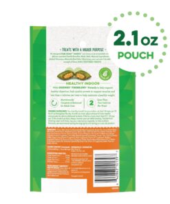 Greenies FELINE GREENIES SMARTBITES HEALTHY INDOOR Natural Treats for Cats, Chicken Flavor, 2.1 oz. Pouch 2.1 Ounce (Pack of 1) 17 717Cuux4gjL