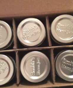 Smith's Mason Jars Mini Mason Jars set of 6 Chupito Shot Glasses with Lids - 2oz Per Shot Glass - For Parties, Arts and Crafts Storage, Drinks, Wedding Favors 52 717Cxq2hsPL