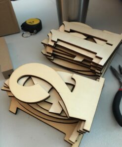 ROSENICE 20pcs 1-20 Wooden Wedding Table Number Holders 39 717DILGkAL