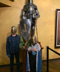 Jacobson Hat Company Men's Antiqued Pewter Knight Helmet Adult Silver 29 717Dd nZLlL