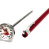 Rubbermaid Commercial Products Food/Meat Instant Read Thermometer, Pocket Size, Dishwasher Safe, Red, For Meat/Food Cooking and Grilling/Oven 67 717Dil7SWiL