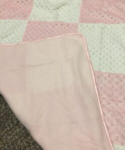 Spasilk Minky Raised Dot Baby Blanket with Satin Trim — Double Layer Blanker for Baby Girls, Baby Boys 30" x 40" Pink 25 717E51TgWrL