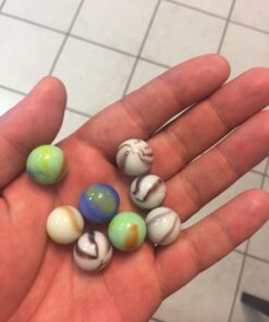 Neato! Classics 160 Marbles In A Tin Box by Toysmith - Retro Nostalgia Glass Shooter, Marble Games Are Timeless Play For Kids - Boys & Girls 39 717E5S x8oL