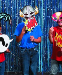 Super Hero Stick Costume Props (1 Dozen) PhotoBooth Supplies, Birthday Party Favors, DIY Decorations 23 717Etq51paL