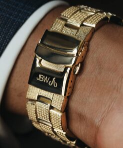 JBW Men's Luxury Jet Setter 2.34 ctw Diamond Wrist Watch with Stainless Steel Link Bracelet Gold 11 717FTXWmfML