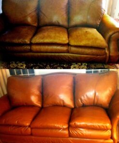 Leather Repair Kit/Leather Color Kit/Cleaner/Color Restorer/Sponge Applicator (Leather Repair) (Vinyl Repair) (Leather Dye) (Dark Brown) Dark Brown 17 717Gb7T8ZDL