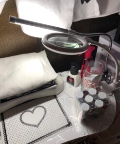 Brightech LightView Flex Magnifying Desk Lamp, 1.75X Light Magnifier, Adjustable Magnifying Glass with Light for Crafts, Reading, Close Work White 53 717Gim2L0iL