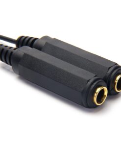 Disino 1/4 Splitter, 1/4" TRS Stereo Male to Dual 1/4" TRS Stereo Female Y Splitter Cable Quarter Inch Splitter Cord - 8 Inch / 20cm 18 717GkTtzgxL