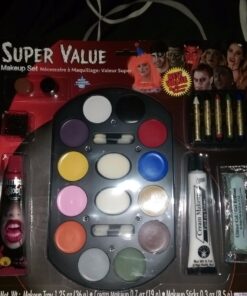 Kangaroo Halloween Super Family Makeup Kit: Professional SFX Face & Body Paint for Zombie Cosplay, Injuries, & Blood Effects 56 717GluGMPlL