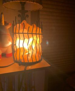 Himalayan Glow 1332 Piller Salt Basket Lamp, Single Pack, Amber Glow Pillar Design Basket Lamp - single pack 38 717H4ohU85L