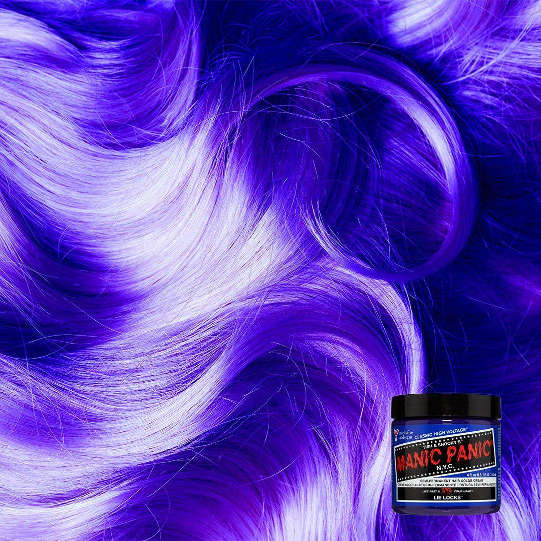 MANIC PANIC Lie Locks Hair Dye – Classic High Voltage - Semi Permanent Hair Color - Cool Medium Indigo Blue Shade - Vegan, PPD & Ammonia-Free - For Coloring Hair on Men & Women 4 MANIC PANIC Lie Locks Hair Dye – Classic High Voltage - Semi Permanent Hair Color - Cool Medium Indigo Blue Shade - Vegan, PPD & Ammonia-Free - For Coloring Hair on Men & Women - Image 4