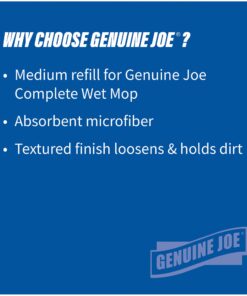 Genuine Joe - GJO47539 Microfiber Wet Mophead Refill 1 Count (Pack of 1) 10 717I79CMxJL