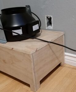 Hurricane 8 Inch Inline Fan 745 CFM - Quiet Fan with Steel Housing and Powder-Coated Finish, Easy Installation 8-Inch 33 717I8UnzJuL