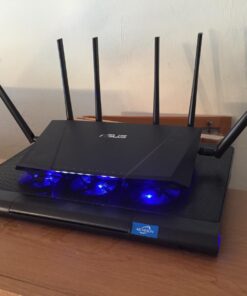 "ASUS AC3200 Tri-Band Gigabit WiFi Router, AiProtection Lifetime Security by Trend Micro, Adaptive QoS, Parental Control (RT-AC3200)" 40 717IKKCz6JL