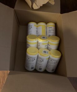 Amazon Basics Disinfecting Wipes, Lemon Scent, for Sanitizing, Cleaning & Deodorizing, 255 Count (3 Packs of 85) (Previously Solimo) 85 Count (Pack of 3) 3 Pack Lemon 38 717ILrzbAL 1