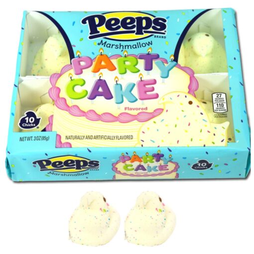 Marshmallow Peeps Party Cake Chicks 10ct