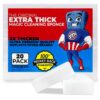 STK 20 Pack Extra Thick Magic Cleaning Pads - Eraser Sponge for All Surfaces - Kitchen-Bathroom-Furniture-Leather-Car-Steel - Just Add Water to Erase All Dirt - Melamine - Universal Cleaner 20 Count 37 717ItxtQtQL
