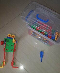 Brickyard Building Blocks STEM Toys - Educational Building Toys for Kids Ages 4-8 with 163 Pieces, Tools, Design Guide and Toy Storage Box, Gift for Boys & Girls 163 Piece 50 717JSNV6ZL 1