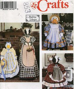Simplicity Crafts Pattern 8462 Cow & Duck Covers for Vacuum & Sewing Machines by Andrea Schewe