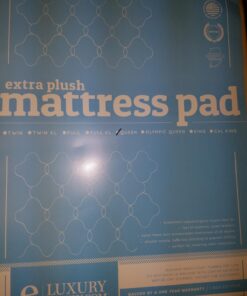 ExceptionalSheets Pillow Top Mattress Pad - Found in Marriott Hotels with Fitted Skirt and 18" Deep Pockets - Supportive Pillowtop Mattress Pad Cover with Cluster Fiber - Queen Size 42 717JgV0UuUL