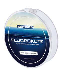 KastKing Fluorokote 100% Fluorocarbon Fishing Line, Fluorocarbon Leader, Extreme Clarity, Fast Sinking, Shock Resistant, High Abrasion Resistance, Available in 150 and 300 YD Spools 15LB(6.8KG) 0.33mm-300Yard 22 717KO7ljBL