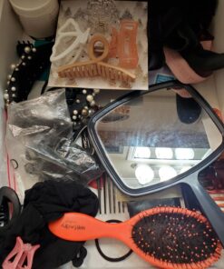 Vtopmart 25 PCS Clear Plastic Drawer Organizers Set, 4-Size Versatile Bathroom and Vanity Drawer Organizer Trays, Storage Bins for Makeup, Bedroom, Kitchen Gadgets Utensils and Office 44 717LJcokmyL