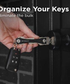 Alternative view of KEYSMART Key Holder for Keychain Key Ring - Compact Key Organizer Key Chain Key Case, Minimalist Pocket-Sized EDC Keychain, Loop Piece for Car Fobs, Expandable (up to 14 Keys, Black)