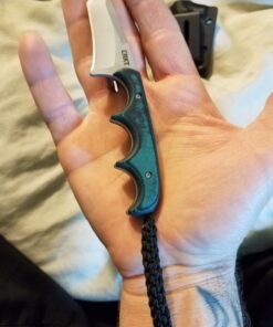 COLUMBIA RIVER KNIFE & TOOL CRKT Minimalist Tanto Neck Knife: Compact Fixed Blade Knife, Folts Utility Knife with Bead Blast Blade, Resin Infused Fiber Handle, and Sheath 2386 28 717Lv4sHHhL 1