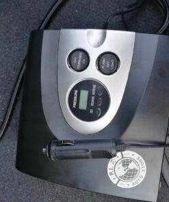 12V Air Compressor, PI Store Tire Inflator, Portable Tire Pump, Digital Air Pump With Pressure Gauge, Auto-Shut Off, LED Light For Car Tires, Bicycle, Camping Equipment, and Inflatables Pumping Use 50 717NHeDky0L