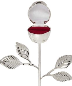Elegance Long Stem Rose Ring Holder, 9", Silver 26 717Ou0xGHLL