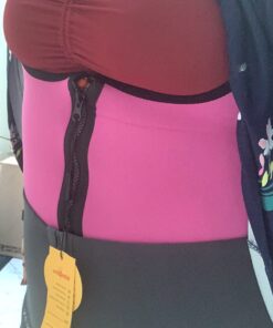 NonEcho Women Sauna Body Shaper Sweat Suit Sleeve Spa Cami Hot Neoprene Slimming Workout Vest Waist Trainer Top Pink2 X-Large 17 717PJraMq4L